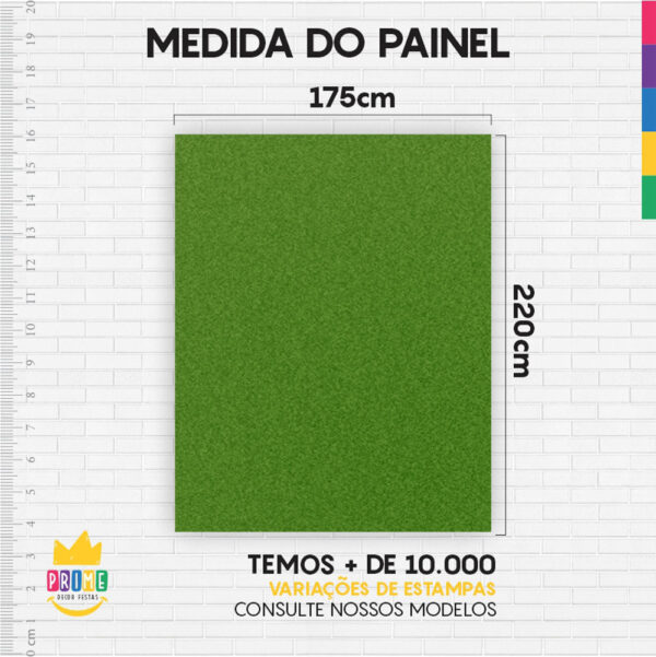 Painel de Festa Retangular 3D Verde Oliva casadinho 1,75m x 2,20 Cor Lisa Tecido - Image 4