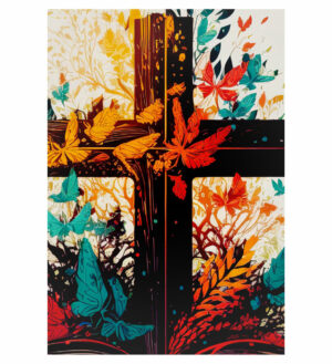 Painel de Festa Retangular 3D Páscoa Religiosa casadinho 1,50m x 2,20