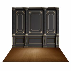 Fundo Fotográfico Cenário Boiserie Chumbo 2,2m x 1,5m F955