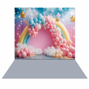 Fundo Fotográfico Newborn Chuva de Amor em Tecido 2,20m x1,50m F666