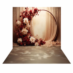 Fundo Fotográfico Cenário Arco Floral Dia das Mães em Tecido 2,20m x1,50m F895