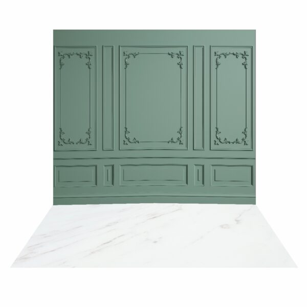 Fundo Fotográfico Cenário Boiserie Verde Oliva 2,2m x 1,5m F950