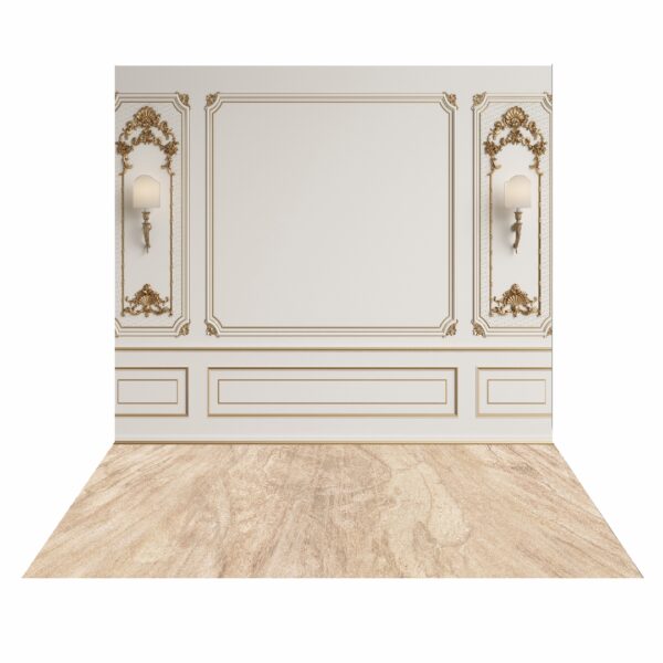 Fundo Fotográfico Cenário Boiserie BrancoDR 2,2m x 1,5m F946