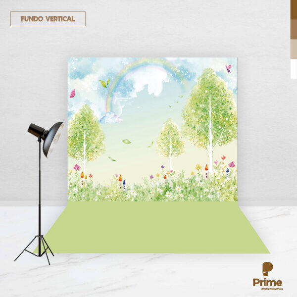 Fundo Fotográfico Jardim Floresta  em Tecido 2,20m x1,50m F617 - Image 2