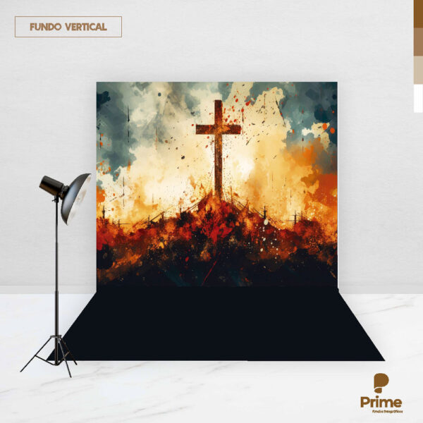 Fundo Fotográfico Religioso em Tecido 2,20m x1,50m F878 - Image 2