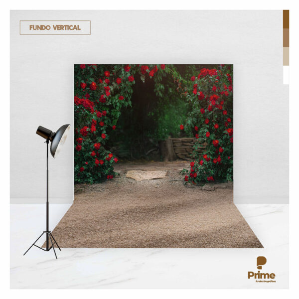 Fundo Fotográfico Cenário Jardim Rosa Dia das Mães em Tecido 2,20m x1,50m F897 - Image 2
