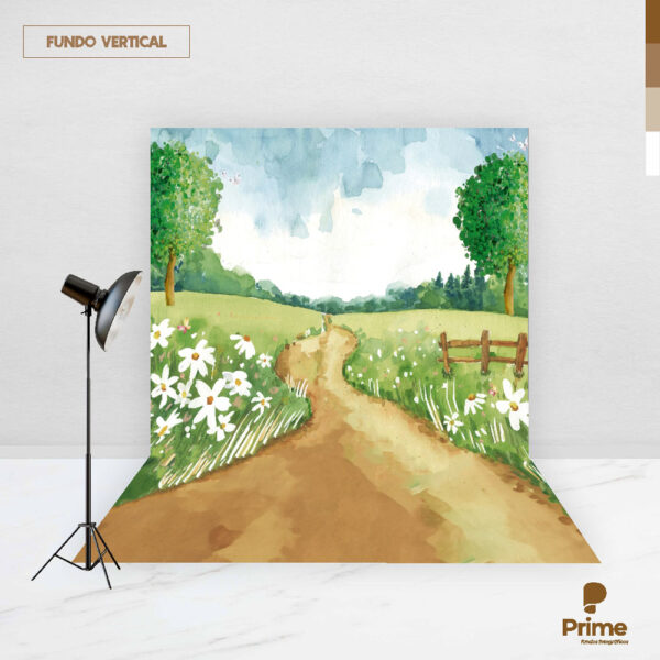Fundo Fotográfico Jardim Floresta  em Tecido 2,20m x1,50m F616 - Image 2