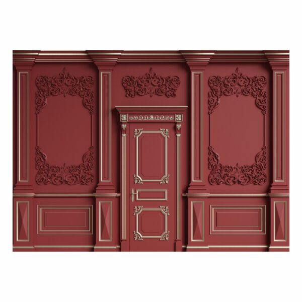 Fundo Fotográfico Cenário Boiserie Marsala 2,2m x 1,5m F954 - Image 4
