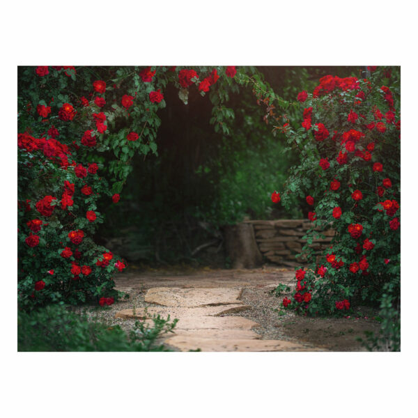 Fundo Fotográfico Cenário Jardim Rosa Dia das Mães em Tecido 2,20m x1,50m F897 - Image 3
