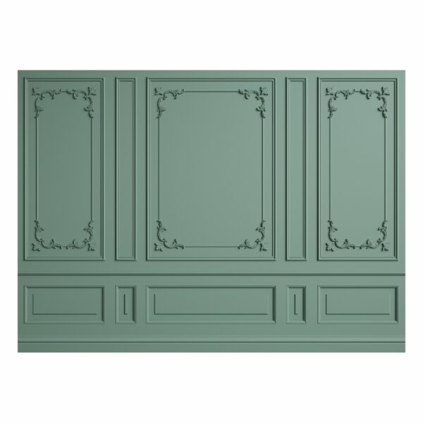 Fundo Fotográfico Cenário Boiserie Verde Oliva 2,2m x 1,5m F950 - Image 4