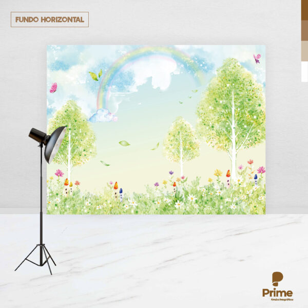 Fundo Fotográfico Jardim Floresta  em Tecido 2,20m x1,50m F617 - Image 4