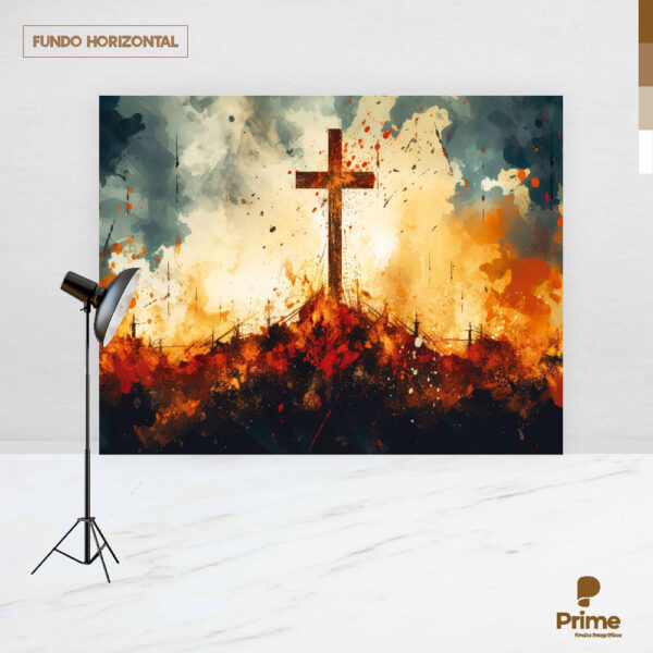 Fundo Fotográfico Religioso em Tecido 2,20m x1,50m F878 - Image 4