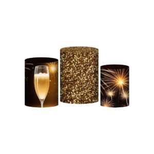 Trio Capa Cilindro Happy Birthday 3D Em Tecido Com Elástico HB01