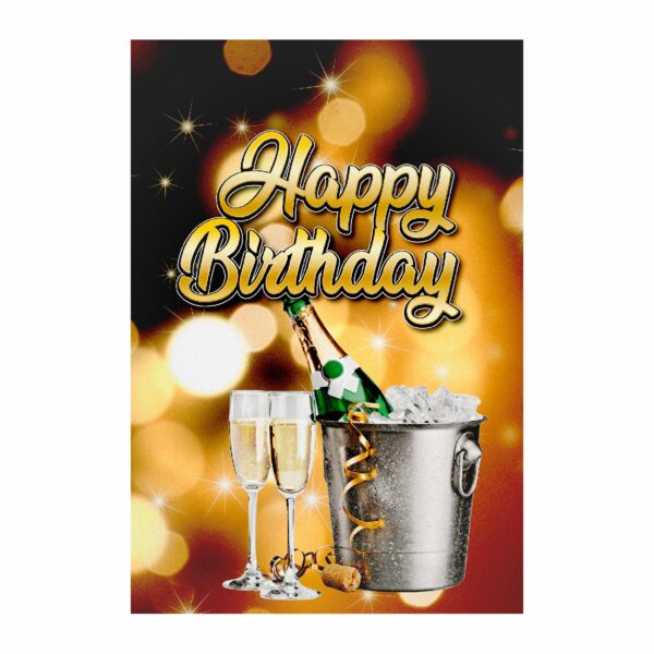 Painel Festa Happy Birthday 3D Lateral para Casadinho 1,50m x 2,20m HB01