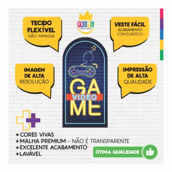 Painel De Festa Romano Decorativo Game 01 - Image 4