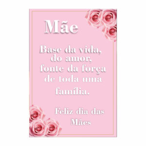 Painel Festa Dia das Mães 3D Lateral para Casadinho 1,50m x 2,20m DM09