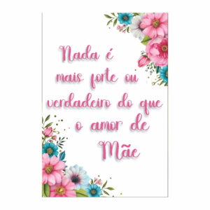 Painel Festa Dia das Mães 3D Lateral para Casadinho 1,50m x 2,20m DM10