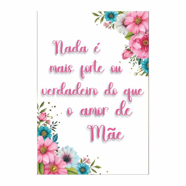 Painel Festa Dia das Mães 3D Lateral para Casadinho 1,50m x 2,20m DM10