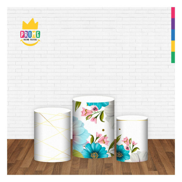 Trio Capa Cilindro Dia das Mães 3D Em Tecido Com Elástico DM-10 - Image 2