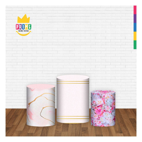 Trio Capa Cilindro Dia das Mães 3D Em Tecido Com Elástico DM-14 - Image 2
