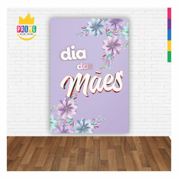 Painel Festa Dia das Mães 3D Lateral para Casadinho 1,50m x 2,20m DM08 - Image 2