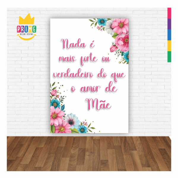 Painel Festa Dia das Mães 3D Lateral para Casadinho 1,50m x 2,20m DM10 - Image 2