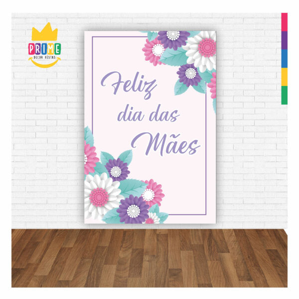 Painel Festa Dia das Mães 3D Lateral para Casadinho 1,50m x 2,20m DM11 - Image 2
