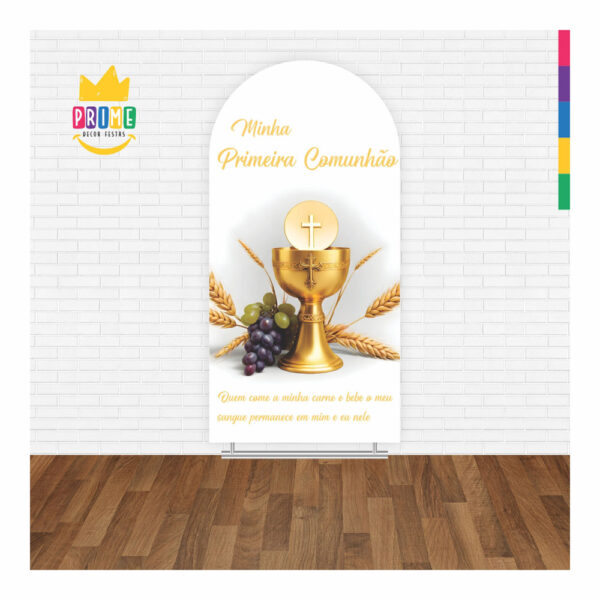 Painel De Festa Romano Decorativo Primeira Comunhão PC08 - Image 2