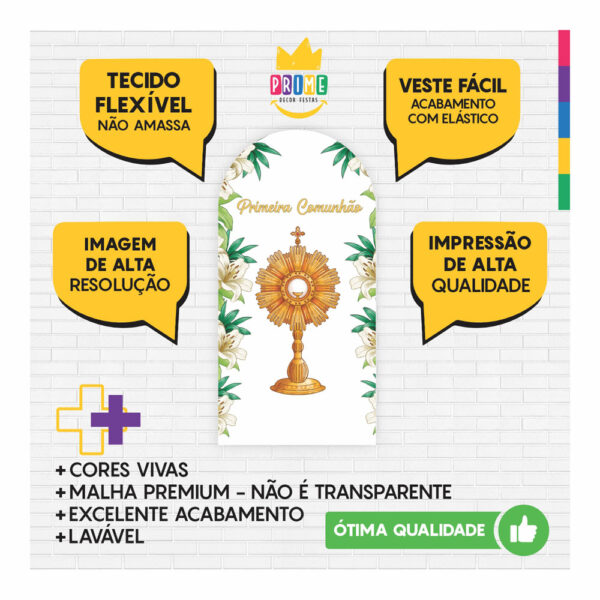 Painel De Festa Romano Decorativo Primeira Comunhão PC04 - Image 3