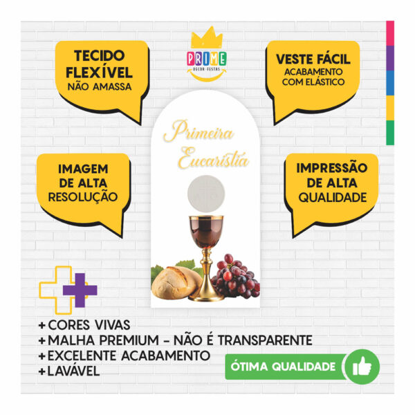 Painel De Festa Romano Decorativo Primeira Comunhão PC07 - Image 3