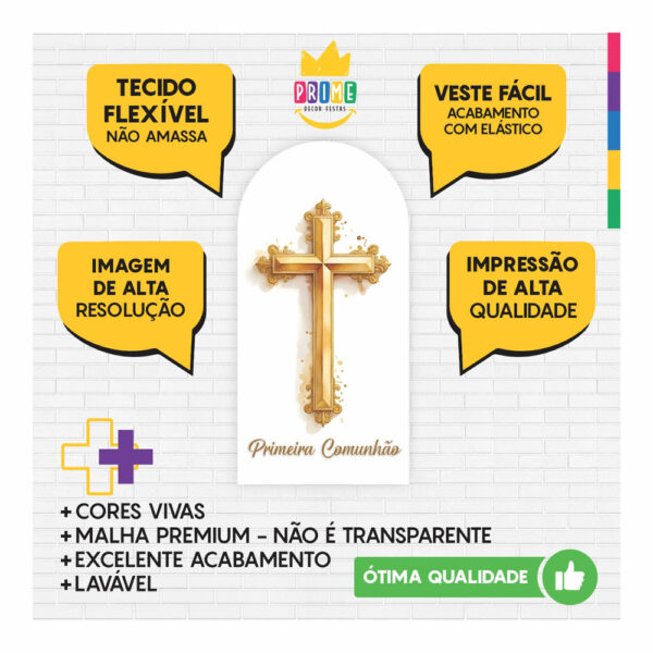 Painel De Festa Romano Decorativo Primeira Comunhão PC08 (cópia) - Image 3
