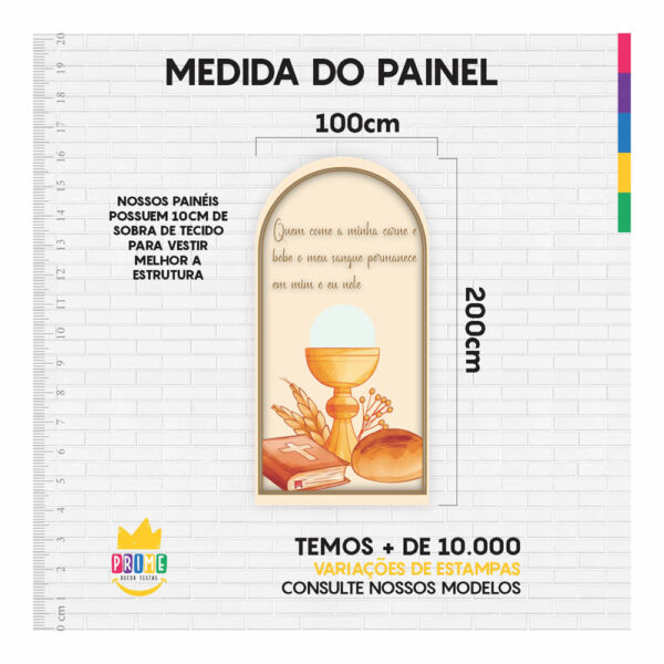 Painel De Festa Romano Decorativo Primeira Comunhão PC03 - Image 4