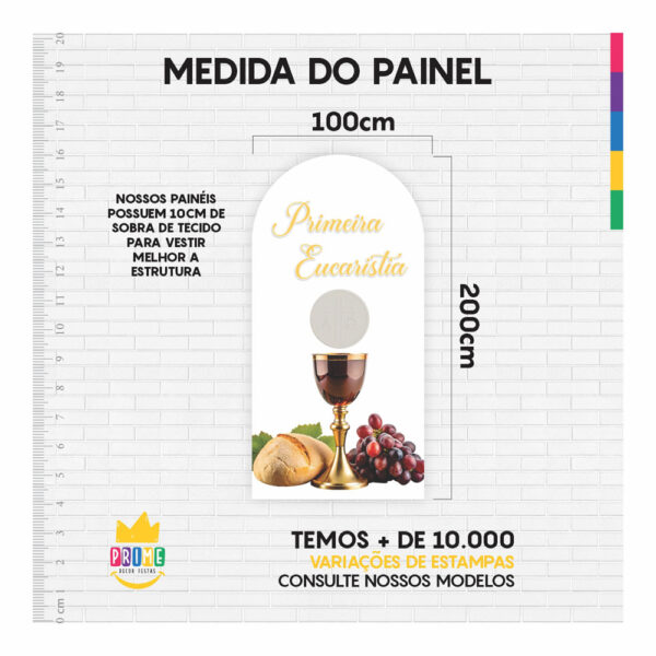 Painel De Festa Romano Decorativo Primeira Comunhão PC07 - Image 4