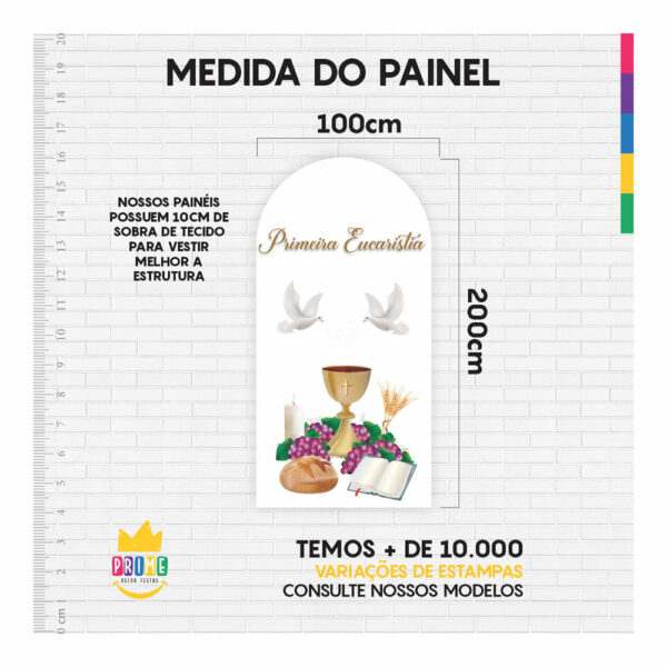 Painel De Festa Romano Decorativo Primeira Comunhão PC012 - Image 4