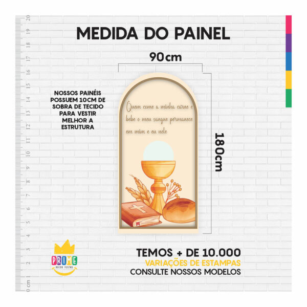 Painel De Festa Romano Decorativo Primeira Comunhão PC03 - Image 5