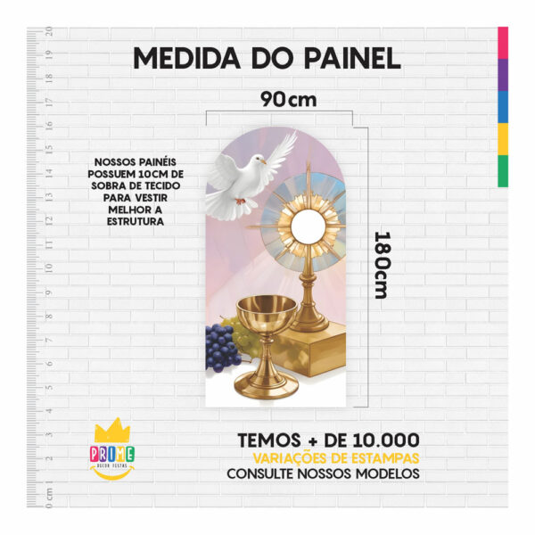 Painel De Festa Romano Decorativo Primeira Comunhão PC05 - Image 5