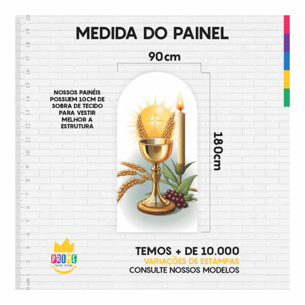 Painel De Festa Romano Decorativo Primeira Comunhão PC06 - Image 4