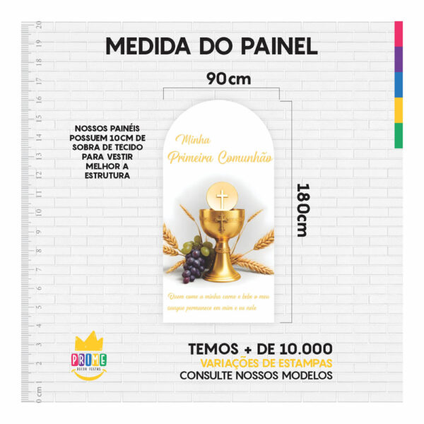 Painel De Festa Romano Decorativo Primeira Comunhão PC08 - Image 5