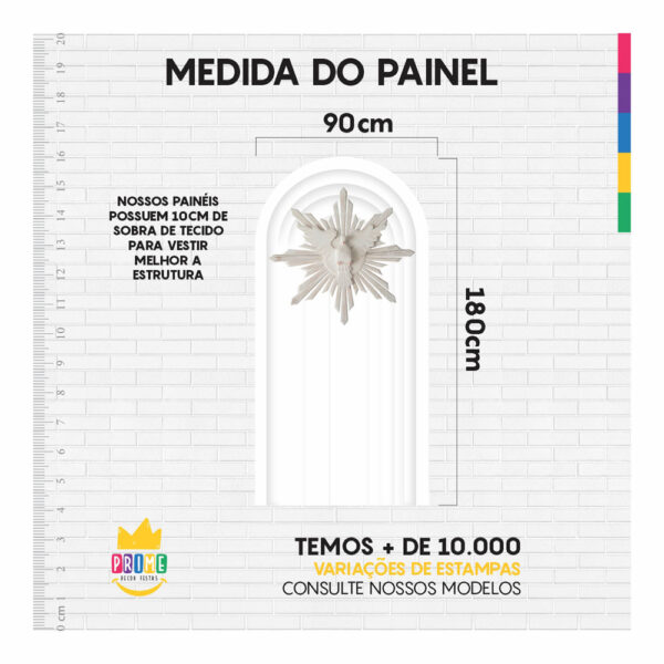 Painel De Festa Romano Decorativo Batizado Espirito Santo 08 - Image 5