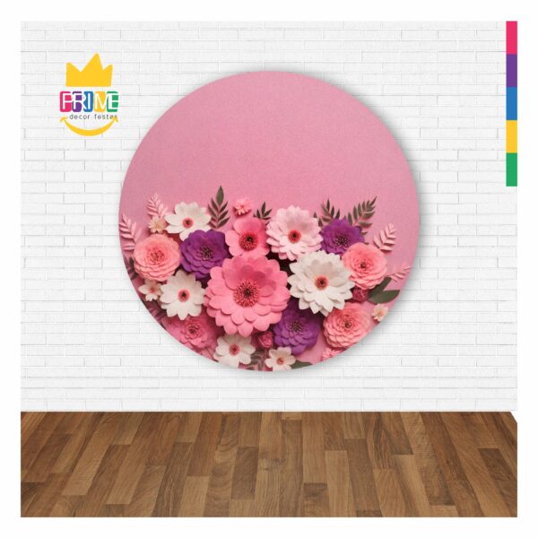 Painel Redondo 3D Dia das Mães Abre Fácil 1,50m X 1,50m DM-03 - Image 3