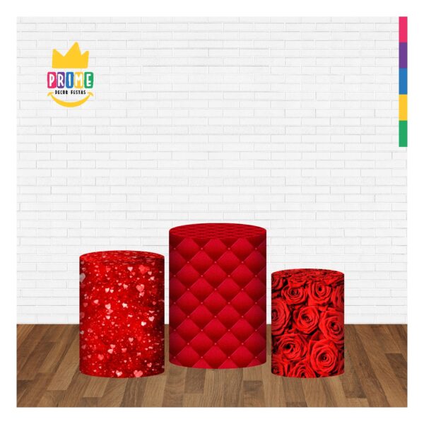 Trio Capa Cilindro Dia das Mães 3D Em Tecido Com Elástico DM-01 - Image 3
