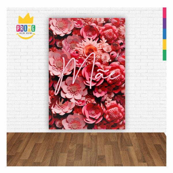 Painel Festa Dia das Mães 3D Lateral para Casadinho 1,50m x 2,20m DM05 - Image 3