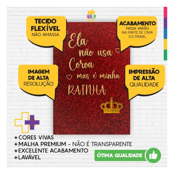 Kit Casado Dia das Mães Trio Capa Cilindro Retangular Tecido DM01 - Image 6