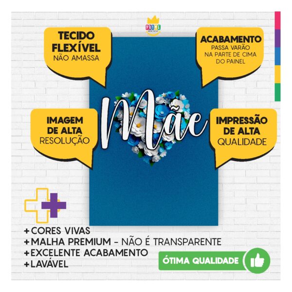Kit Casado Dia das Mães Trio Capa Cilindro Retangular Tecido DM02 - Image 6