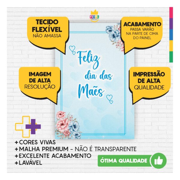 Kit Casado Dia das Mães Trio Capa Cilindro Retangular Tecido DM04 - Image 5