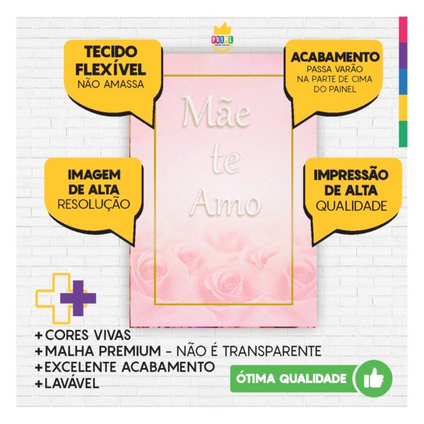Kit Casado Dia das Mães Trio Capa Cilindro Retangular Tecido DM06 - Image 6
