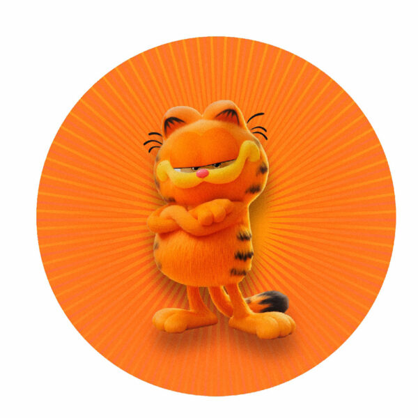 Painel Redondo 3D Garfield Abre Fácil 1,50m X 1,50m GF01