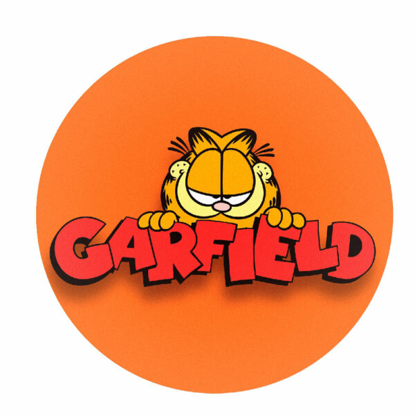 Painel Redondo 3D Garfield Abre Fácil 1,50m X 1,50m GF02