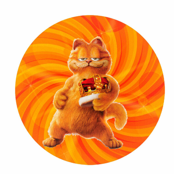 Painel Redondo 3D Garfield Abre Fácil 1,50m X 1,50m GF04
