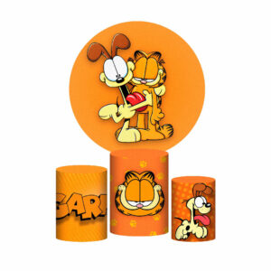 Trio Capa Cilindro + Painel Redondo Garfield 1,50m Veste Fácil GF03